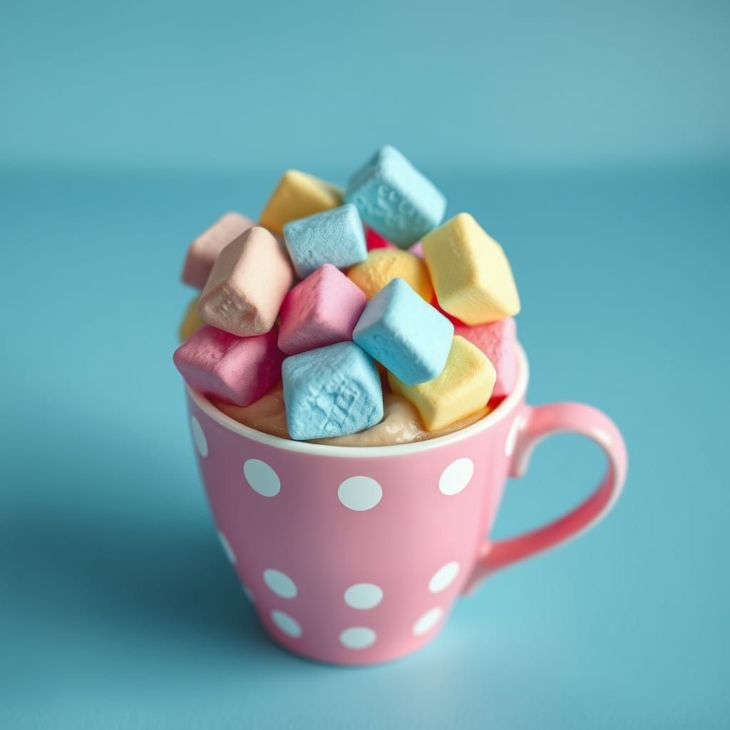 Whimsical Cappuccino Wonderland in Vibrant Hues