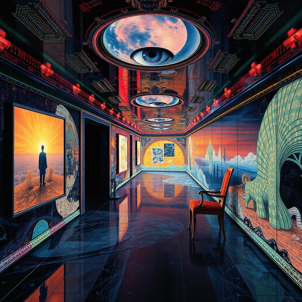 Surreal Fractal Transporter Room Malfunction