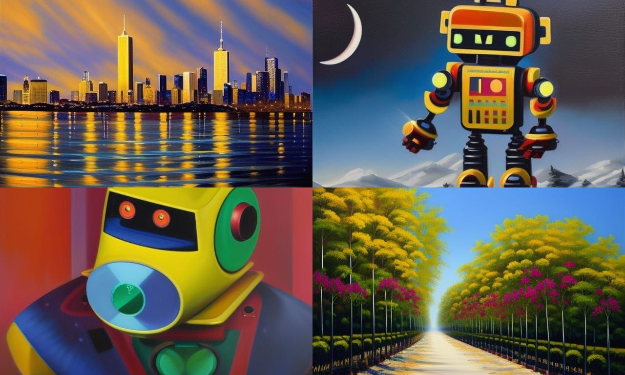 Award Winning Robot Painting on DeviantArt