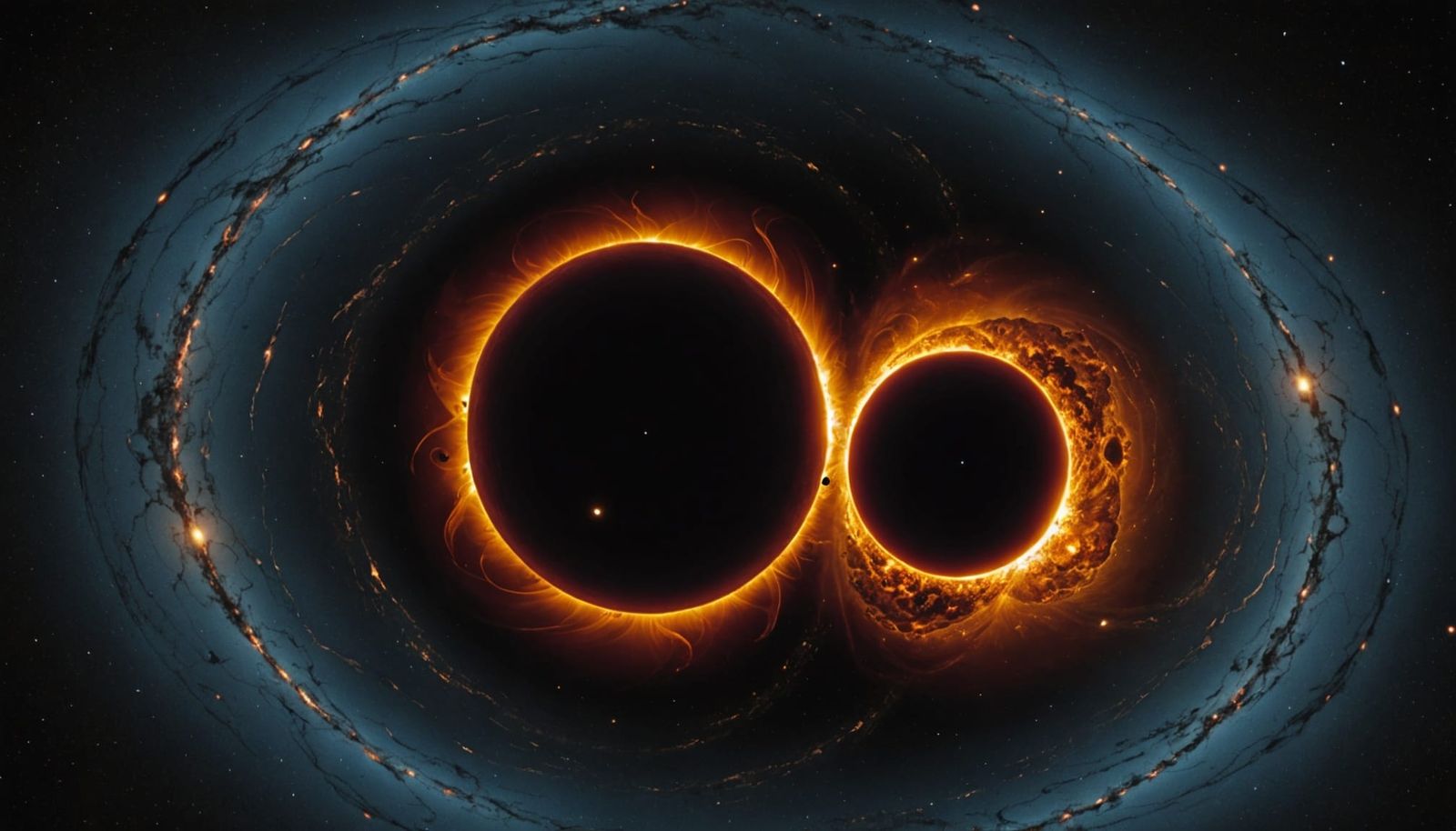 Cosmic Dance: Black Hole and Earth in Harmony