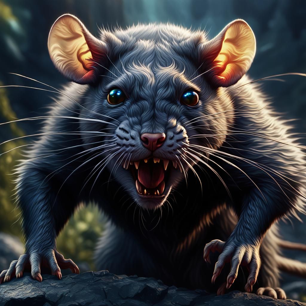 Angry Rat... hunting cats