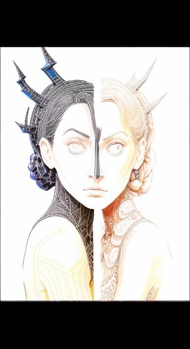 Emotional Pixel Art: Two Sisters in Neon Darkness