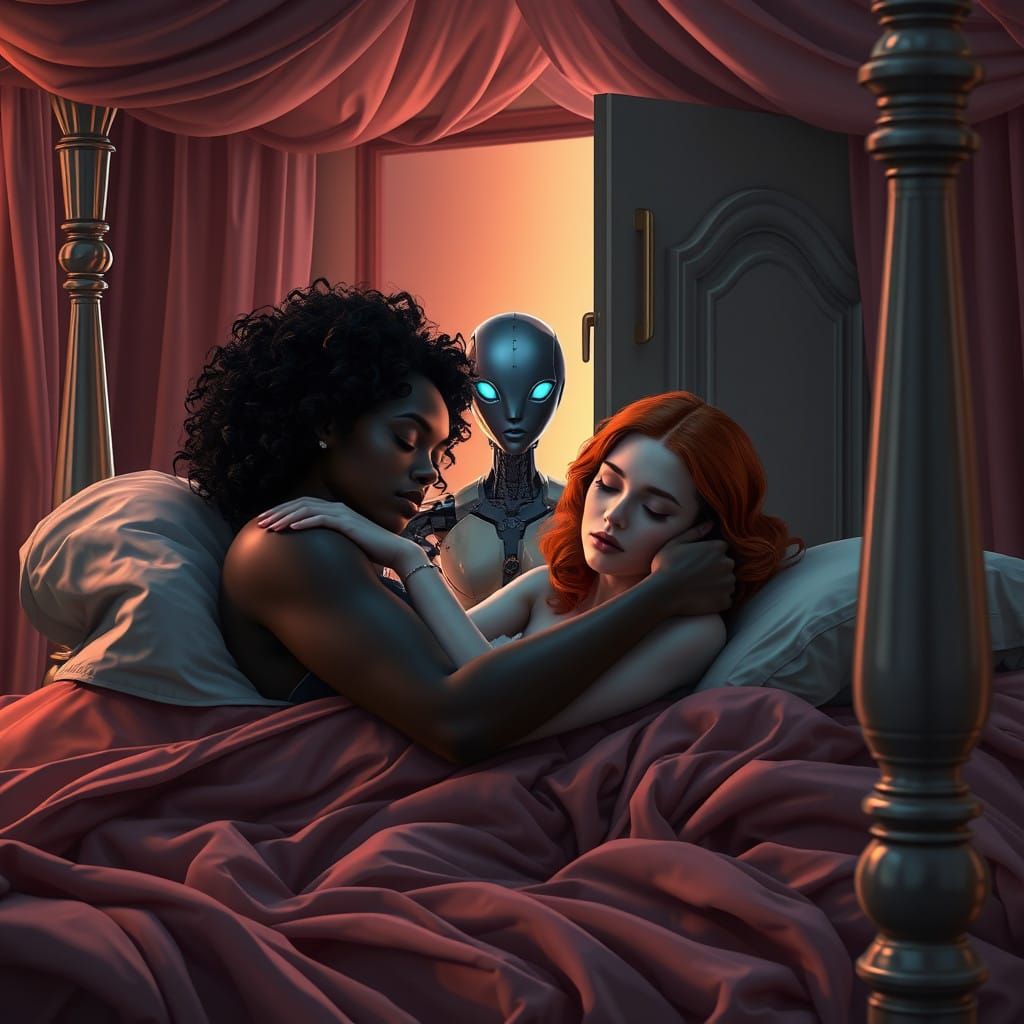 Women of Contrasting Beauty Unite in Luxury