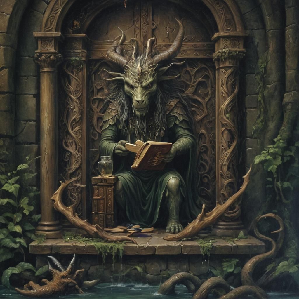 Mythical Realms: Fantasy Bookstore Cover Art