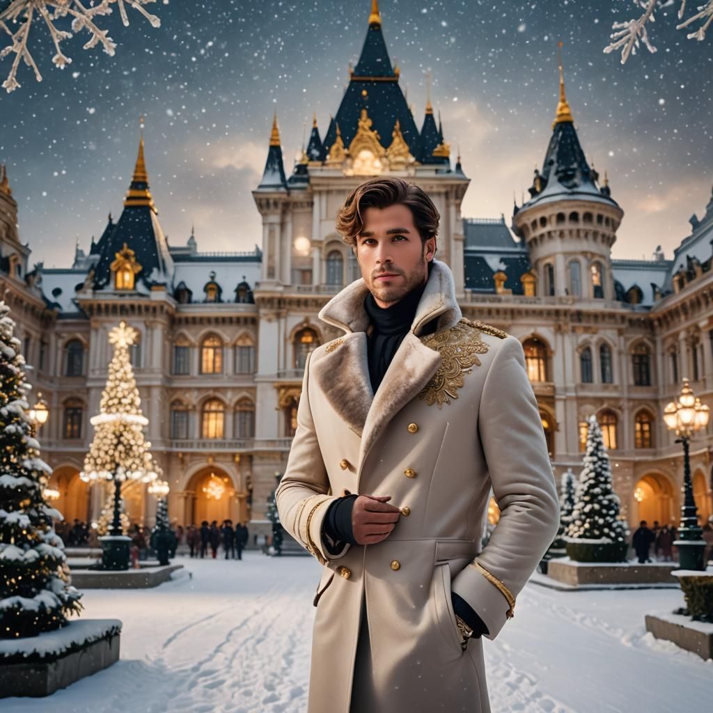 Royal Winter Wonderland: A Whimsical Matte Painting
