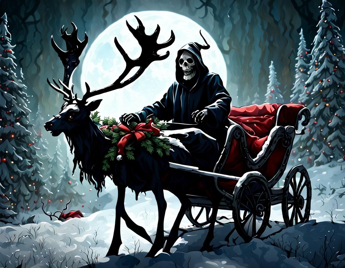 The Grim Reaper as Santa: A Dark Christmas