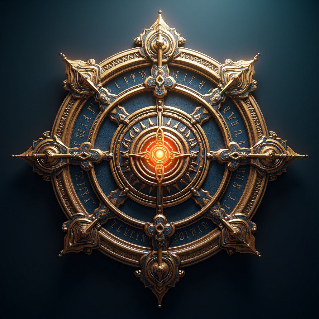 Majestic Symbol of a God of Weapons in 8K