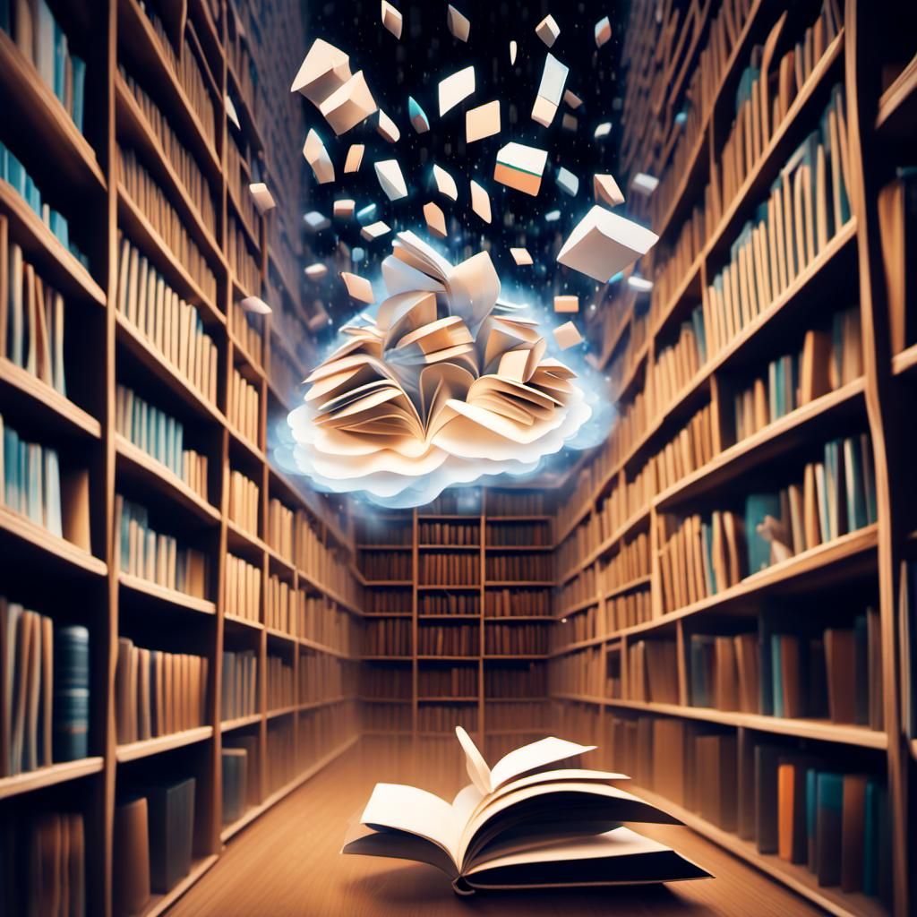 Shimmering Data Cloud Embodies AI Self-Portrait