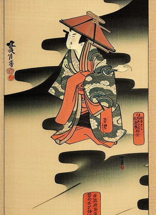 Taira No Masakado's Curse: Vintage Japanese Art