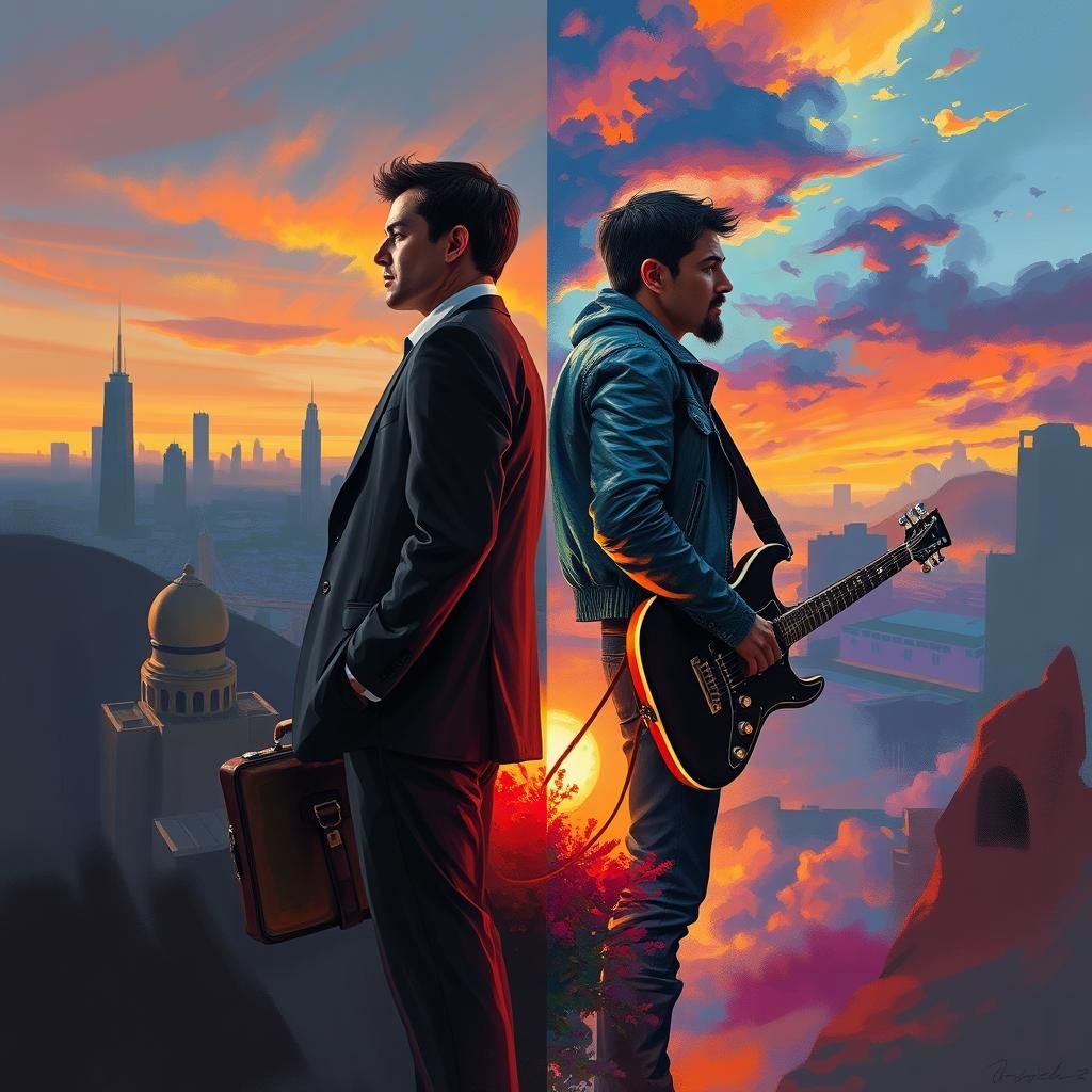 Dual Identity in a Split Landscape