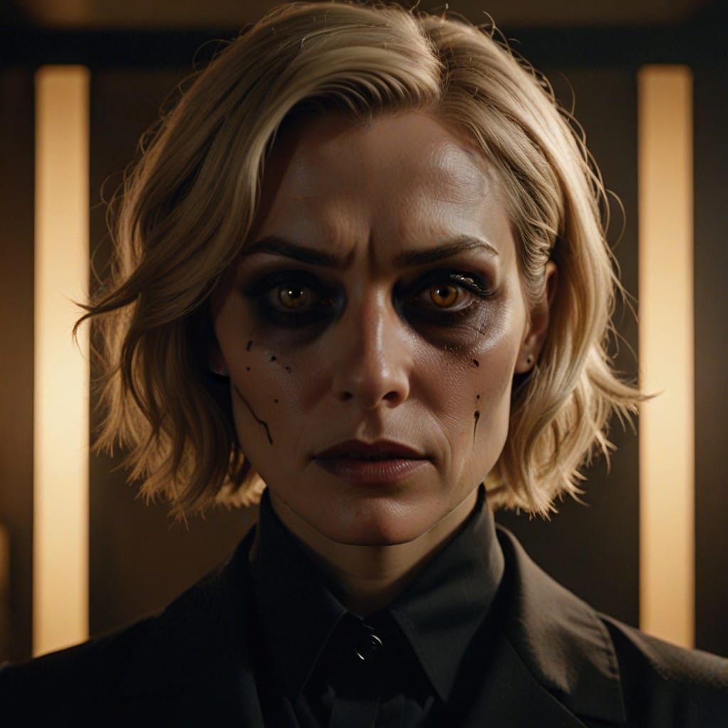 Hyperrealistic Portrait of American Mortician in Digital Art