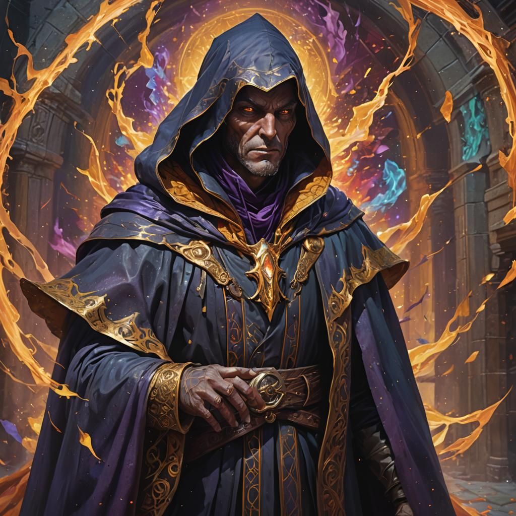 Warlock's Invisibility Cloak: Hyperrealistic Concept Art