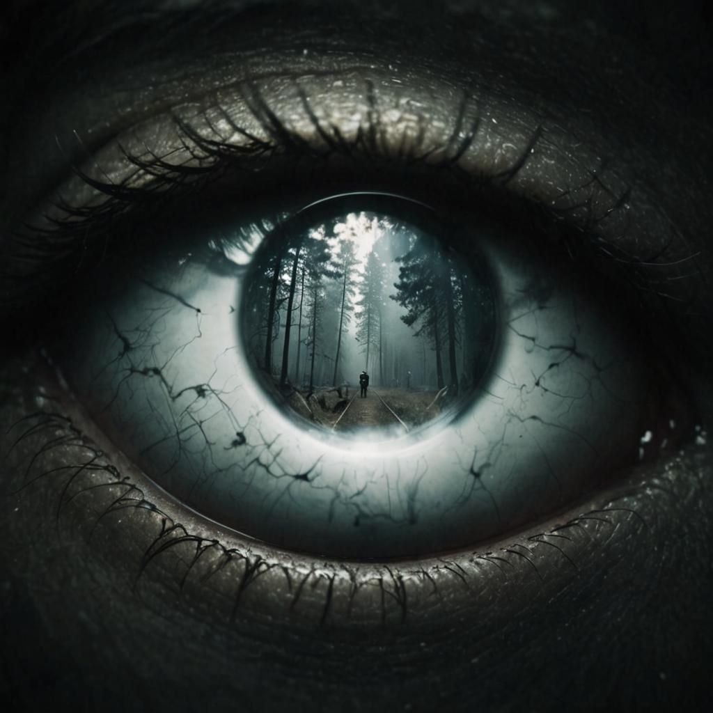 Smokey Abstract Scene with Depth of Field