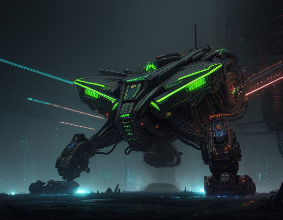 Cyberpunk Dragon in Mangled Metal and Steam