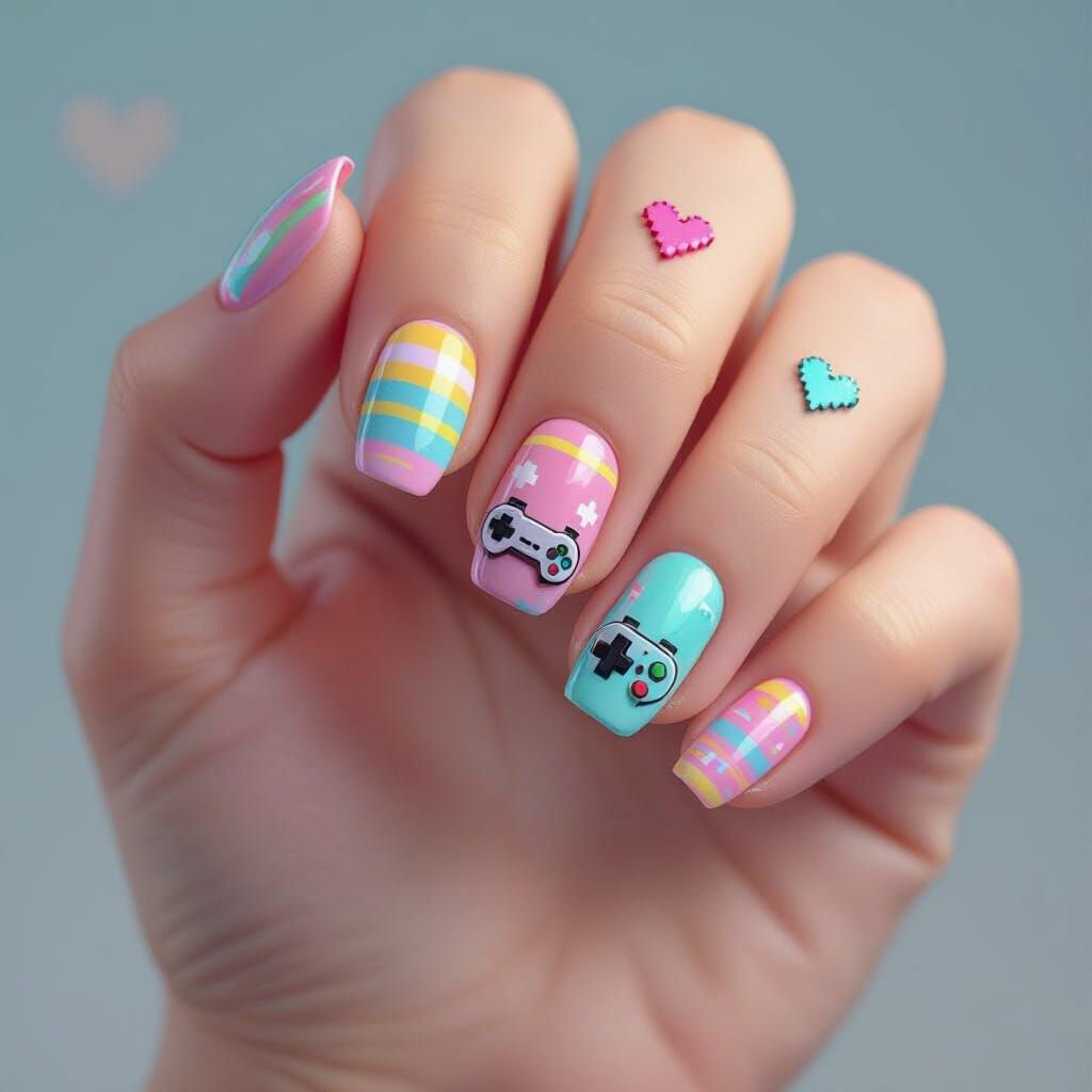 Gamer Aesthetic Nails