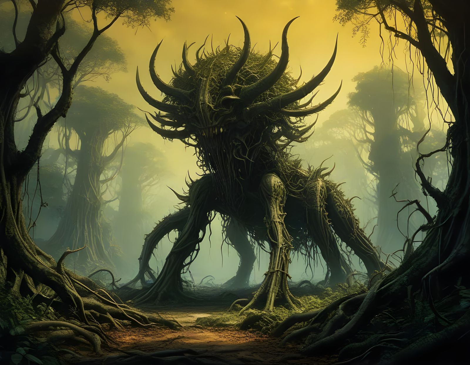 Gigantic Plant Creature Dominates Temperate Forest