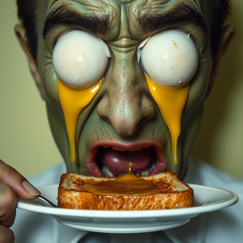 Poached eyes on toast