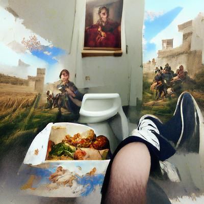 Renaissance Toilet Meal: Concept Art