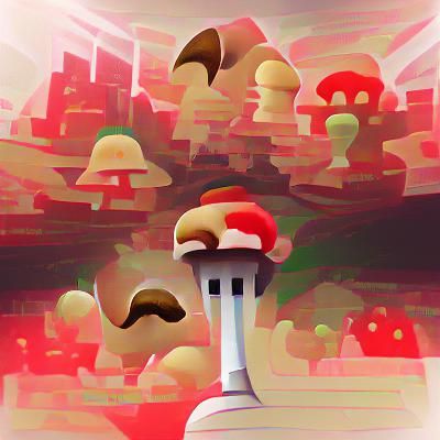 Enchanting Mushroom Kingdom Landscape