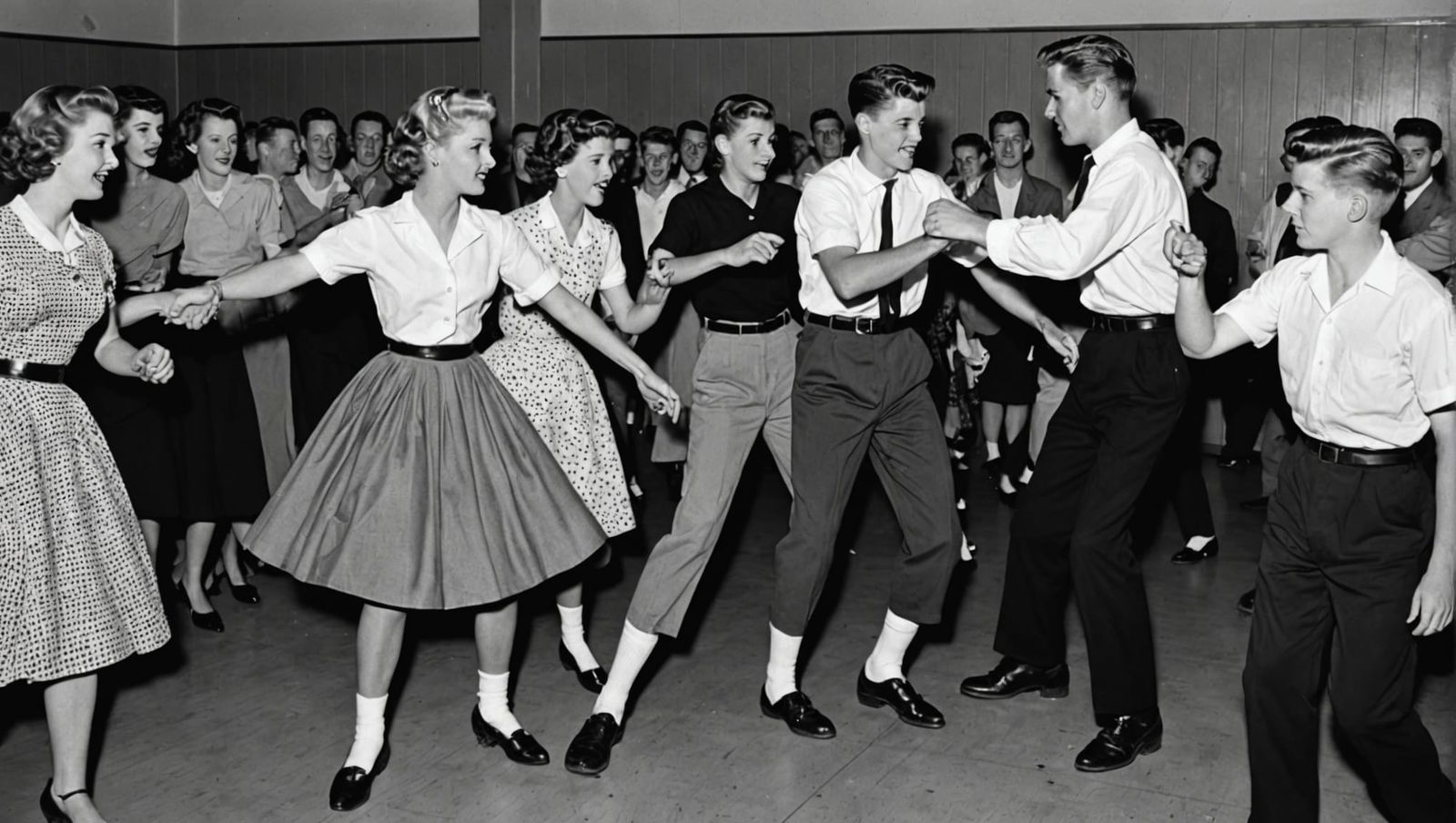 1950s Youth Gang Brawl at Sock Hop