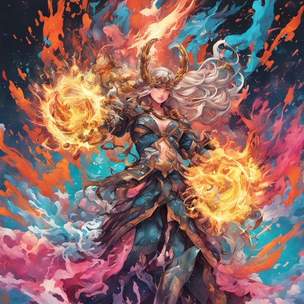 Frigg's Power: Graffiti Art in Anime Style