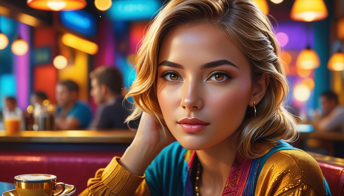 Hyperrealistic Portrait of NightCafe.Studio in Oil Painting ...