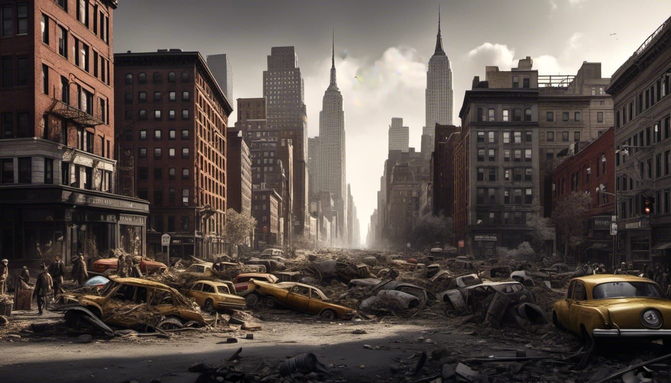 Post-Apocalyptic New York City Dystopia