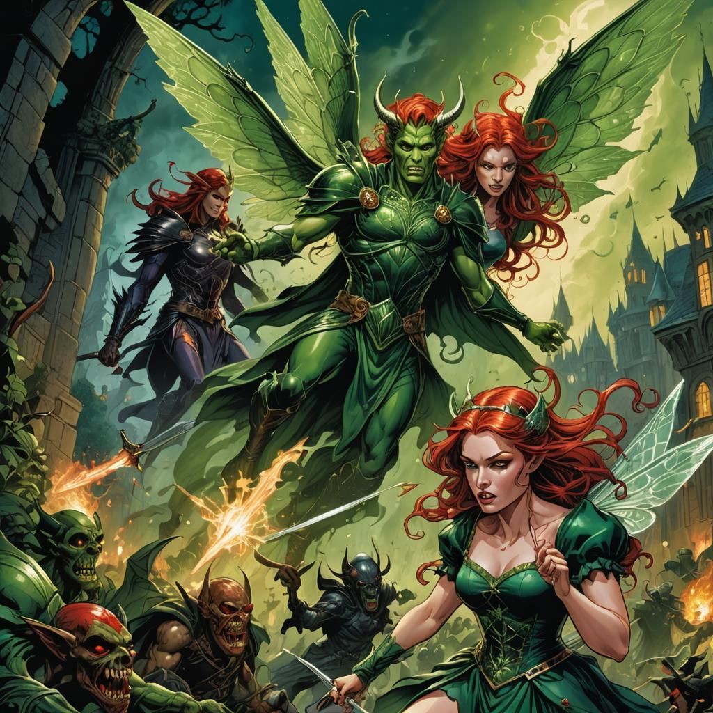 Fairy Temptation: Comic Book Art