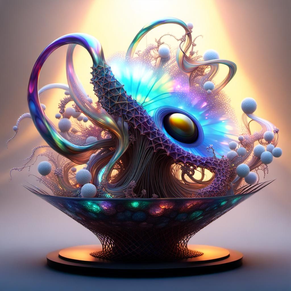 Alien Pet in Dreamscape: A 3D Render