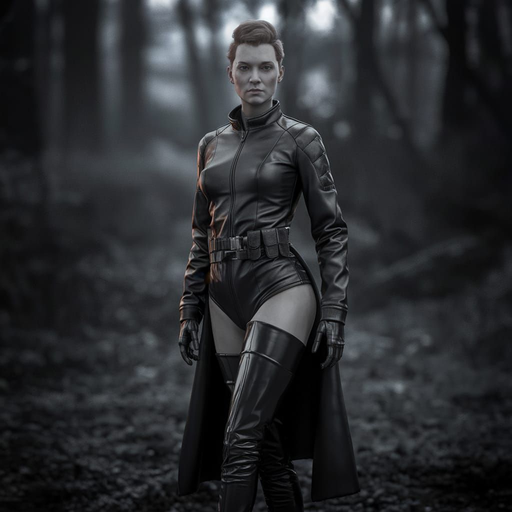 Glamorous Cyberpunk Magazine Cover Featuring Cybernetic Irma...