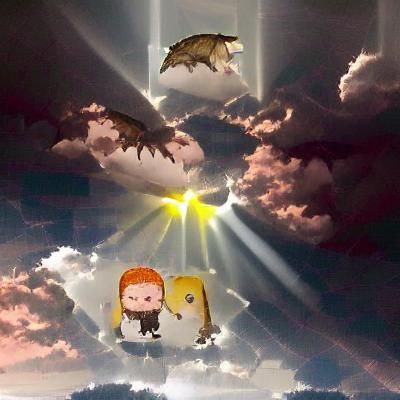 Saint Hodor and Sansa Stark in Radiant Light