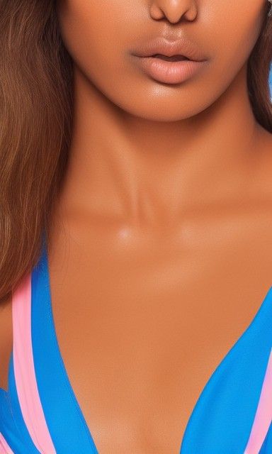 Close-up Portrait in Swimsuit