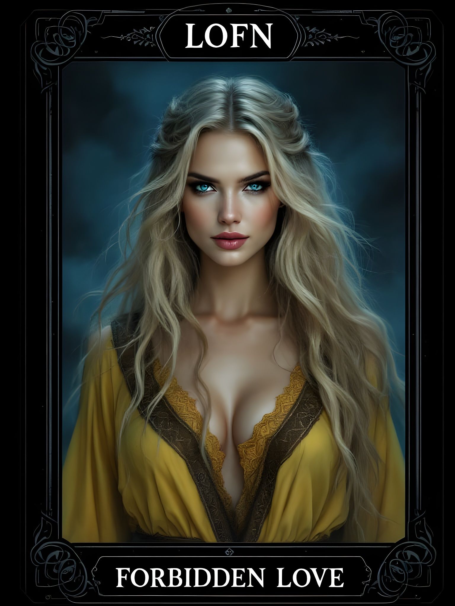Norse Goddess Tarot Card in Cinematic Style