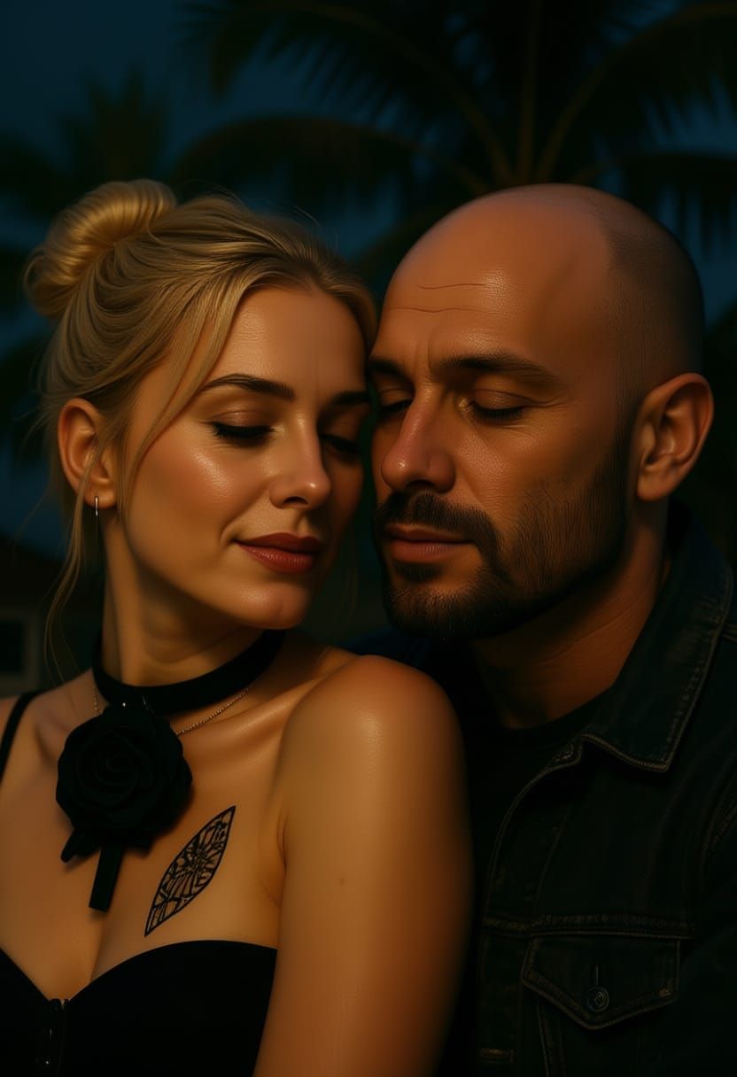 Exotic Woman's Face Cinematic Film Still