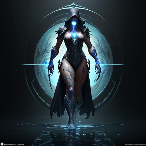 Reaper's Reflection: Hyperdetailed Art Nouveau Concept Art