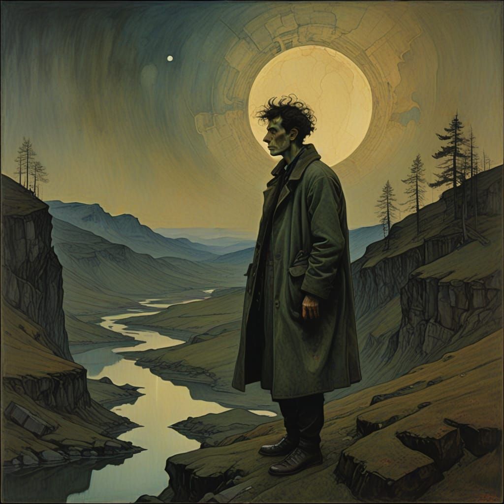 Ethereal Being Radiating Empathy as Dreamlike Art