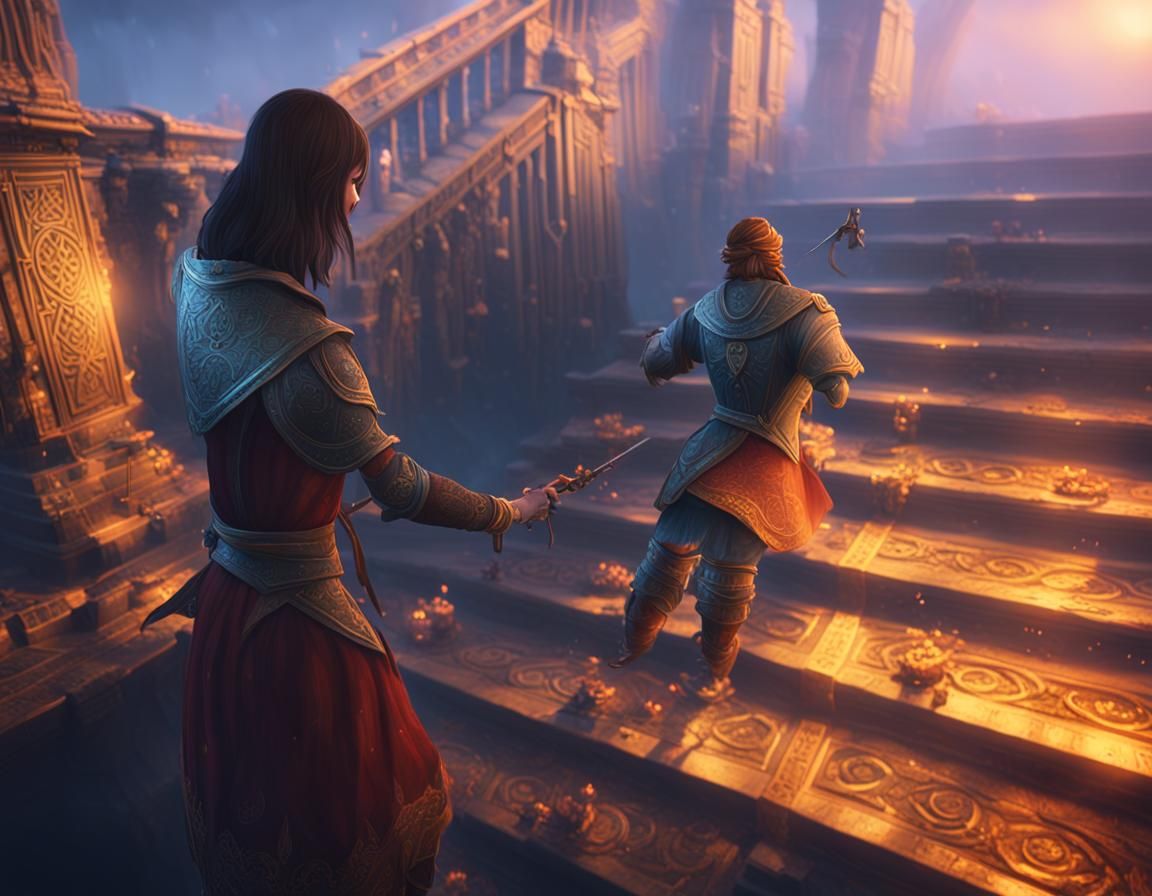 Fantasy Art: Helping a Friend in Need