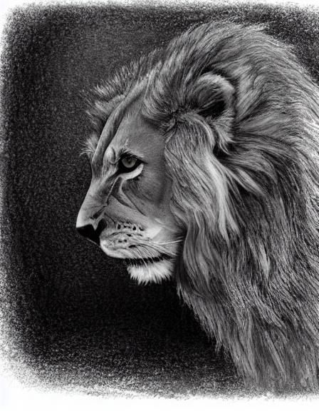 Cartoon Lion Walks Into a Smoky Bar