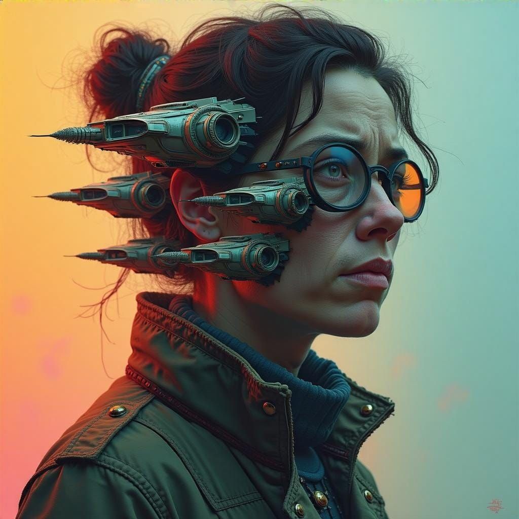 Multiverse Convergence in Concept Art Style