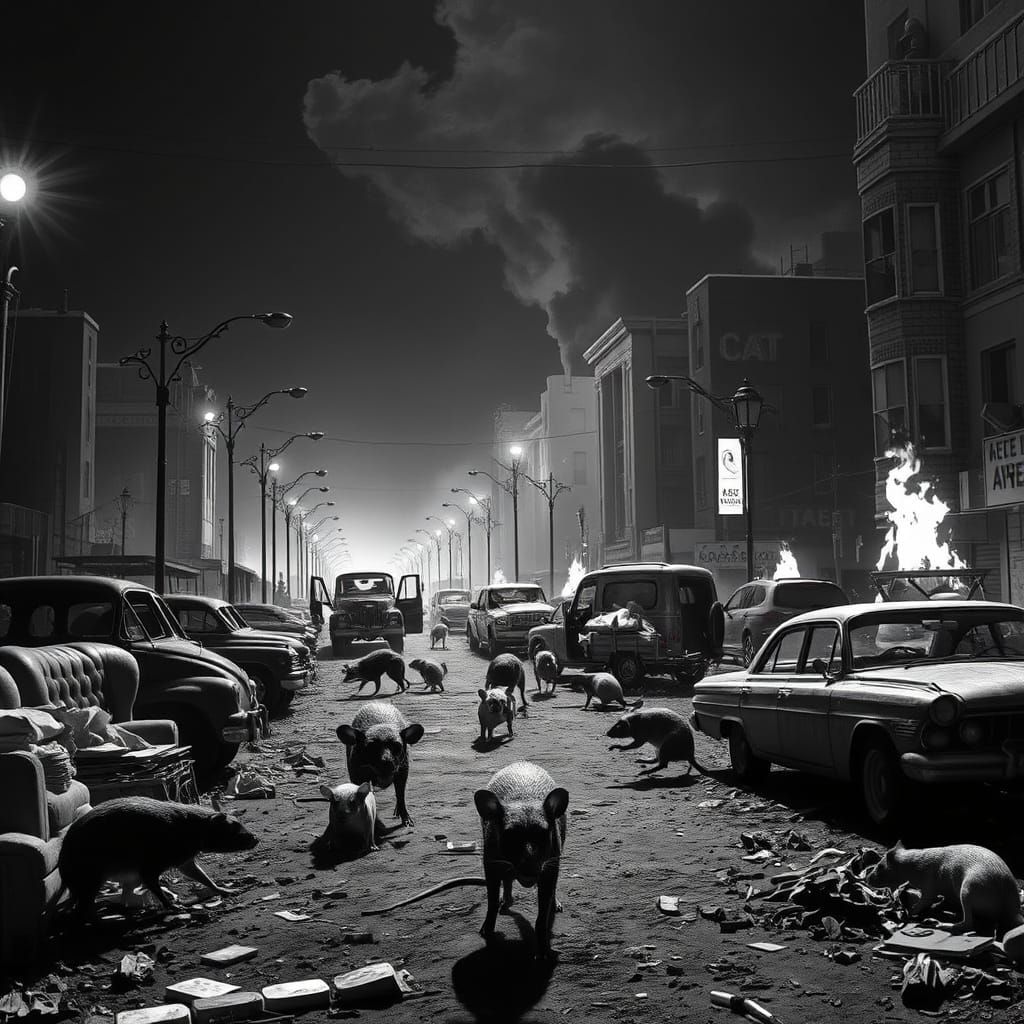 Giant Rats and Dogs in Film Noir Wasteland