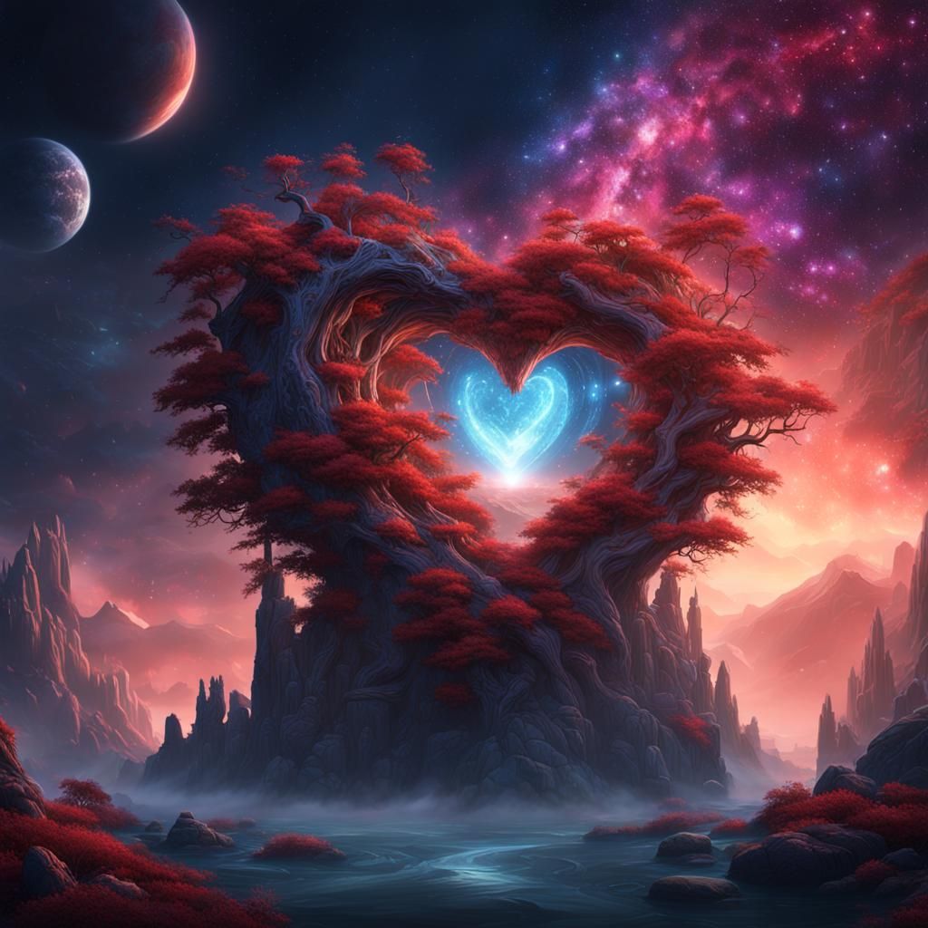 Heart Song Heard by the Universe: Fantasy Concept Art