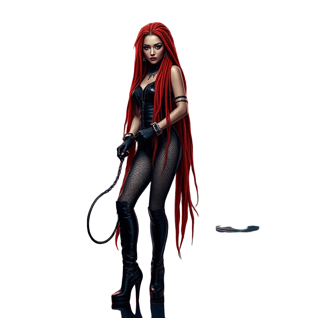 Dark Fantasy Dommatrix in a Haunted Dungeon