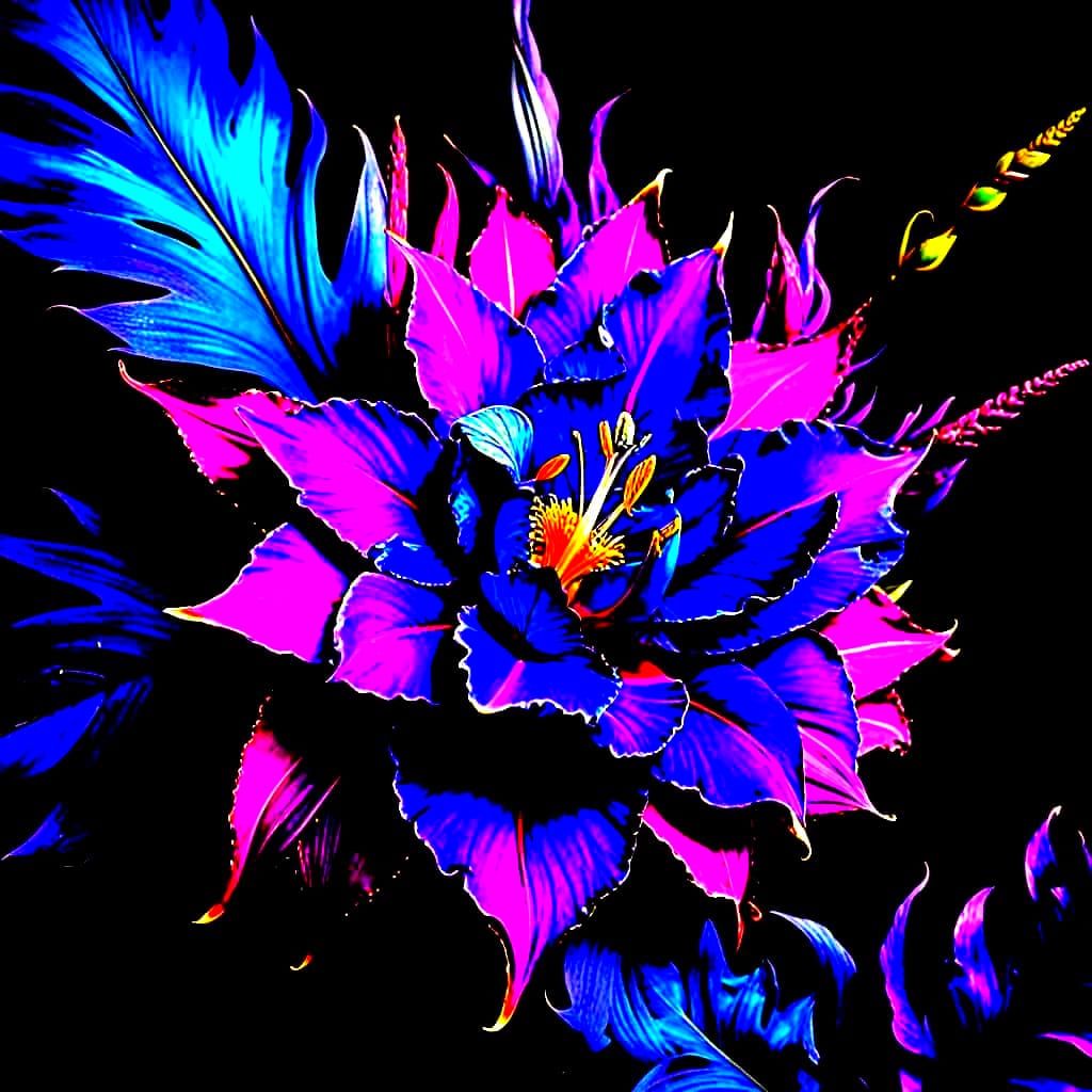 Extravagant, Vivid Masterpiece with Triadic Colors