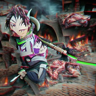 Tanjiro Kamado 3D Anime Rendering in 8K