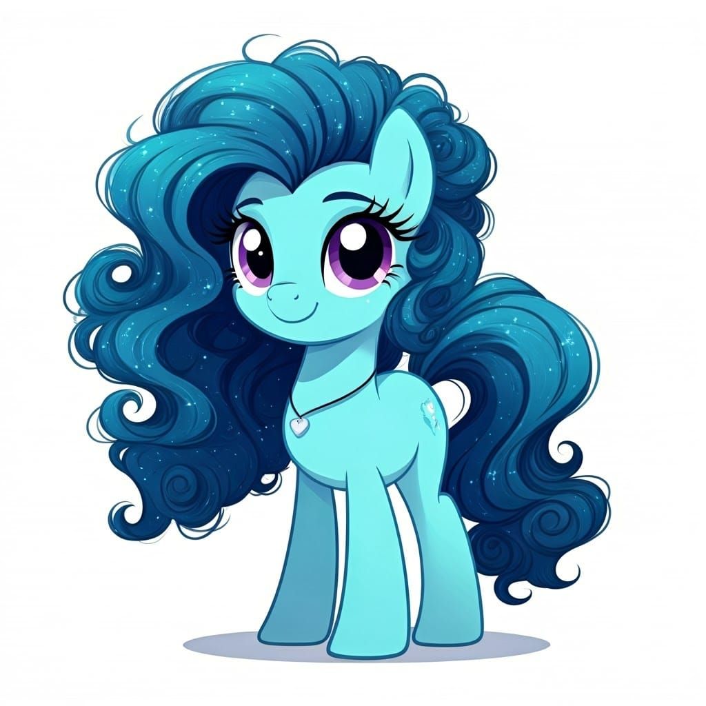 Turquoise Earth Pony in Whimsical Dreamy Style