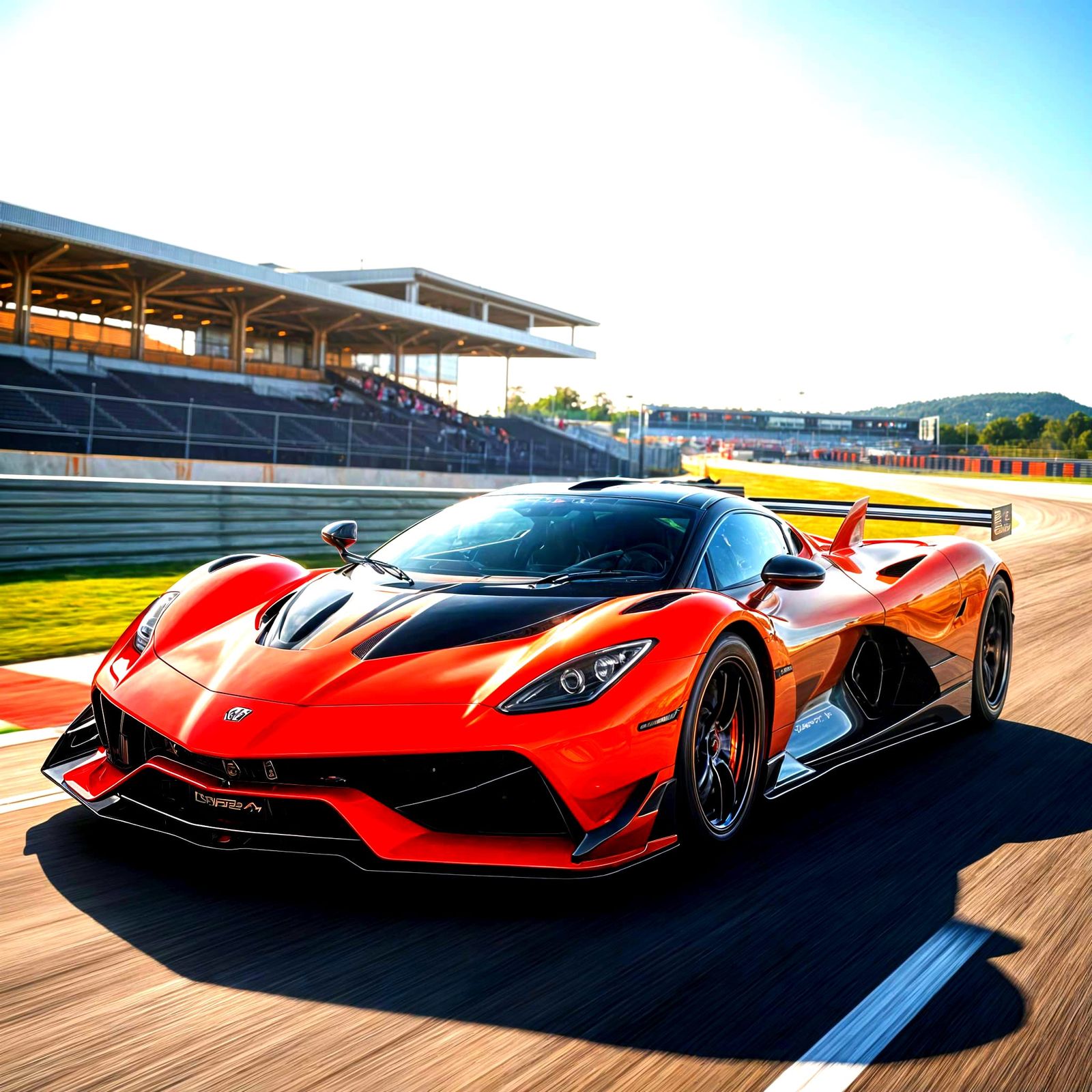 Hypercar Porsche on Racetrack: Professional Automotive Photo...