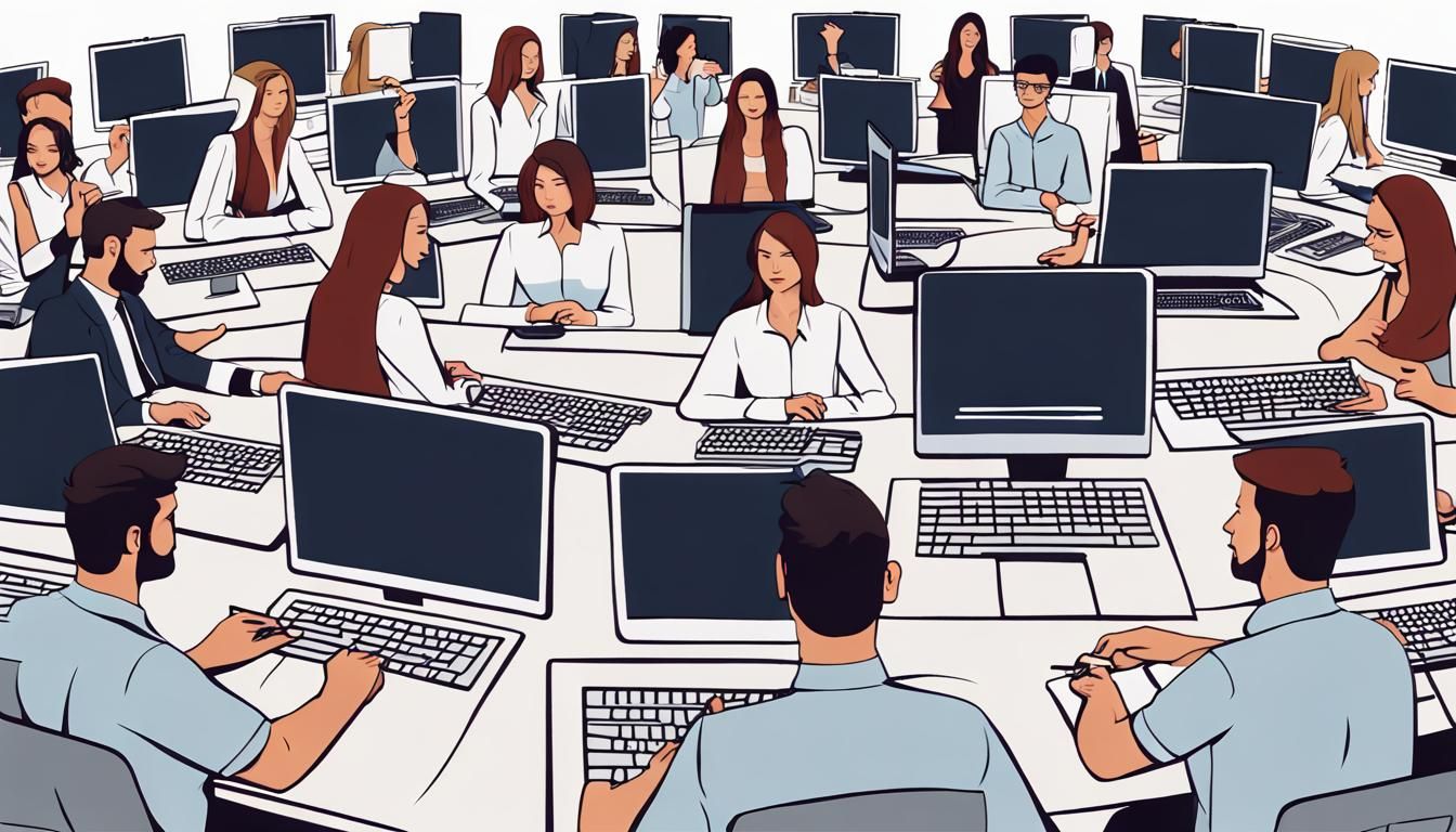 Diverse Team in Modern Corporate Office