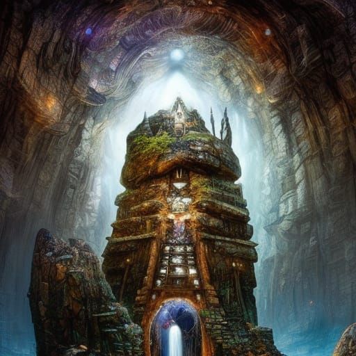 Galactic Inukshuk Portal: A Digital Masterpiece