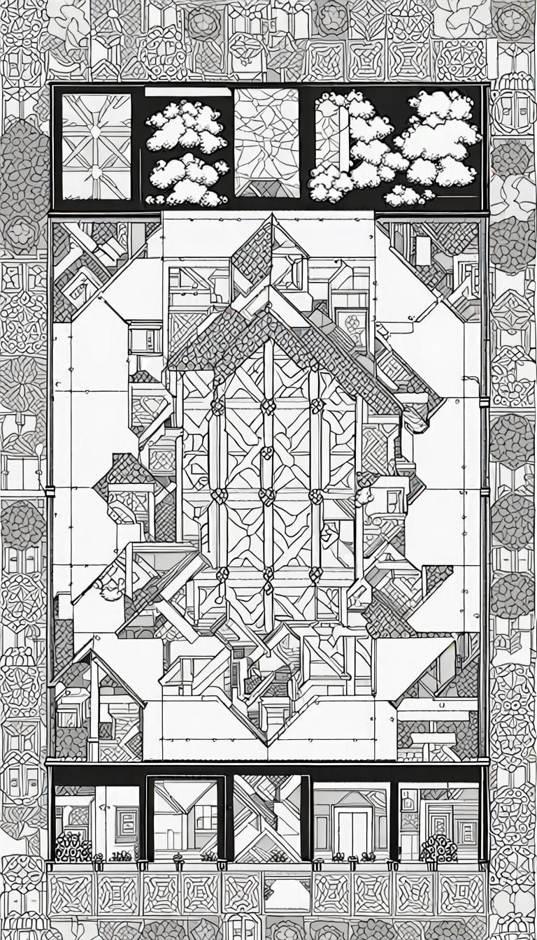 Neon Geometric Time Mandala in Psychedelic Style