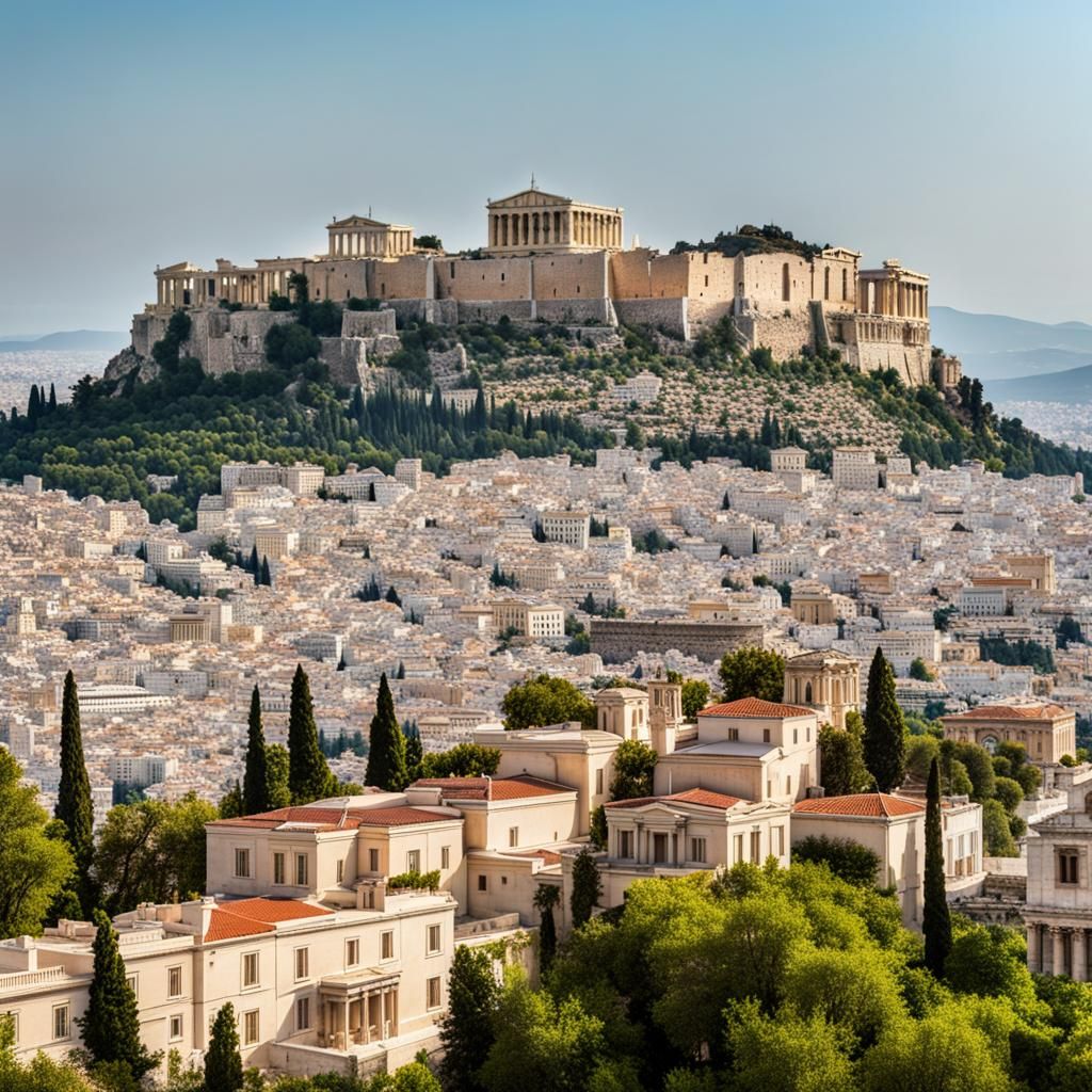 Athens Acropolis: Classic Postcard View